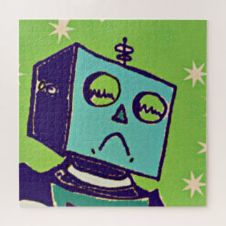 Sad Robot with Stars Puzzle