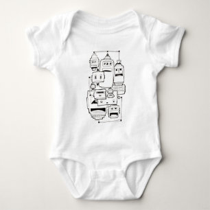 Sad Robots Baby Strampler
