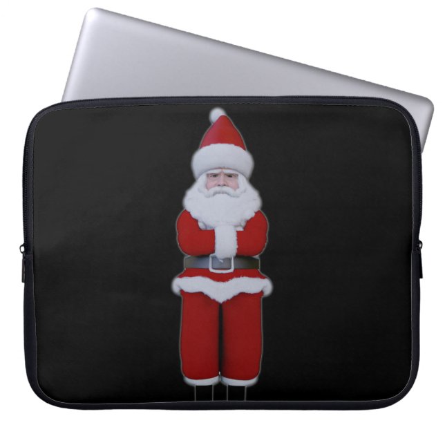 Sad Santa enttäuschte Weihnachtsfeiertage Laptopschutzhülle (Vorderseite)