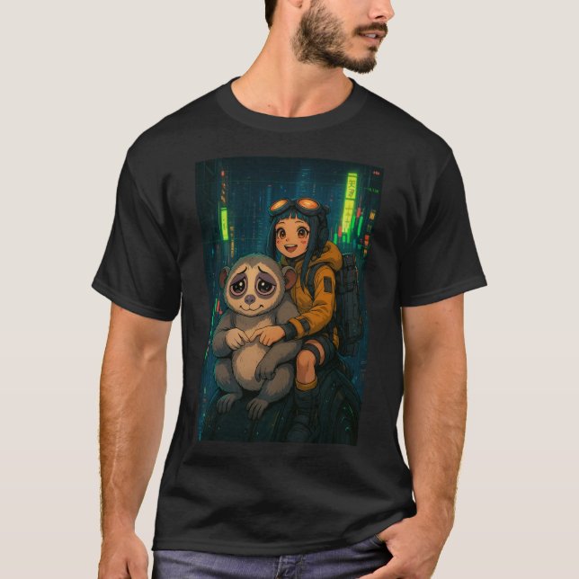 Sad Slowlorris Crypto Degen Shirt - SRY Meme Coin (Vorderseite)
