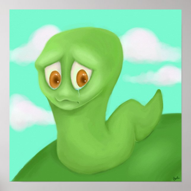 Sad Worm Poster (Vorne)