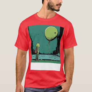 Sad Zombie mit einem Ballon T-Shirt