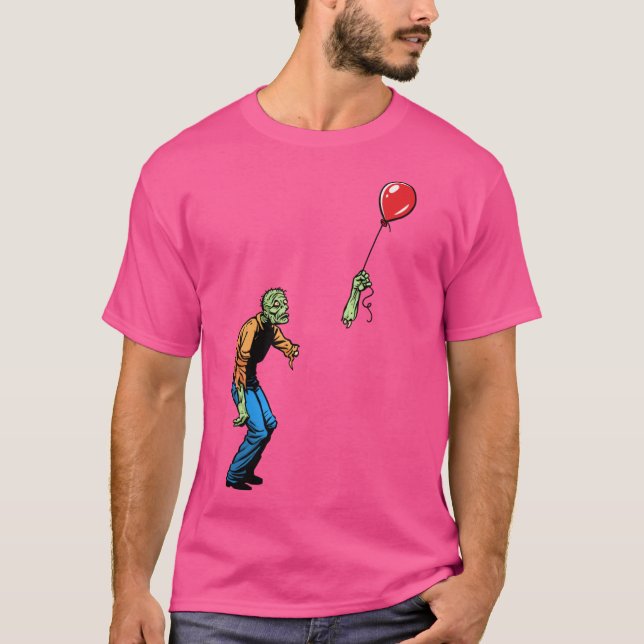 Sad Zombie with Balloon boy T-Shirt (Vorderseite)