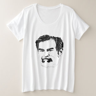 Saddam Hussein Große Größe T-Shirt