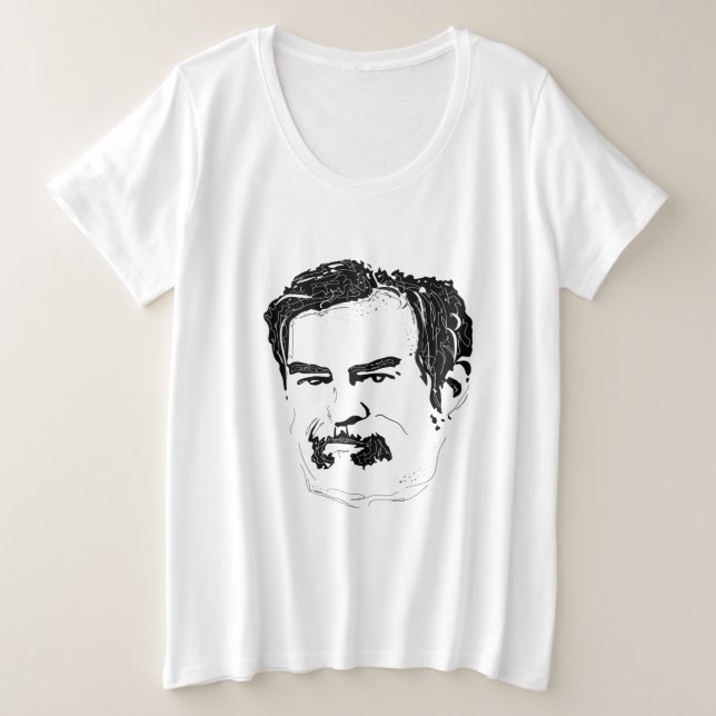 Saddam Hussein Große Größe T-Shirt (Design vorne)
