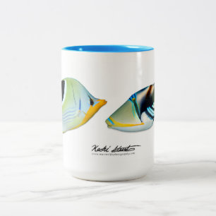 Saddle Butterflyfish und Lagoon Triggerfish Tasse