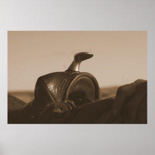 Saddle Horn Poster