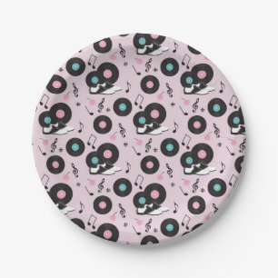 Saddle Shoes der 1950er-Jahre Pappteller