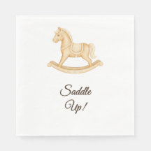 "Saddle Up" Boho Western Babydusche Napkin