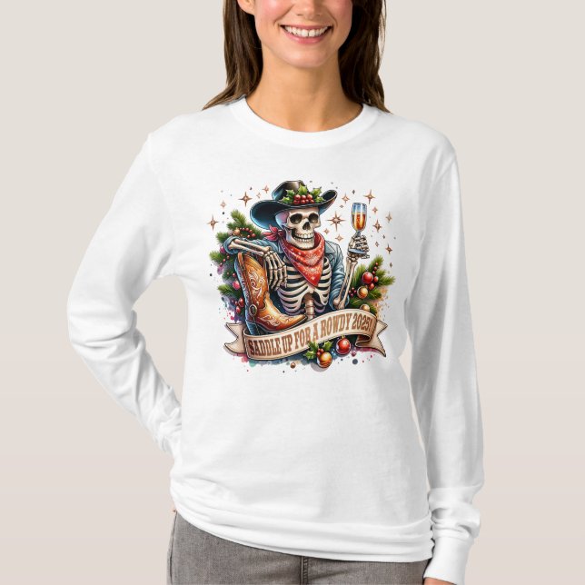 Saddle Up For A Rowdy 2025 T-Shirt (Vorderseite)