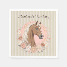 Saddle Up Horse Party Serviette