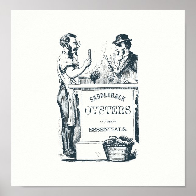 Saddleback Oysters Print Poster (Vorne)