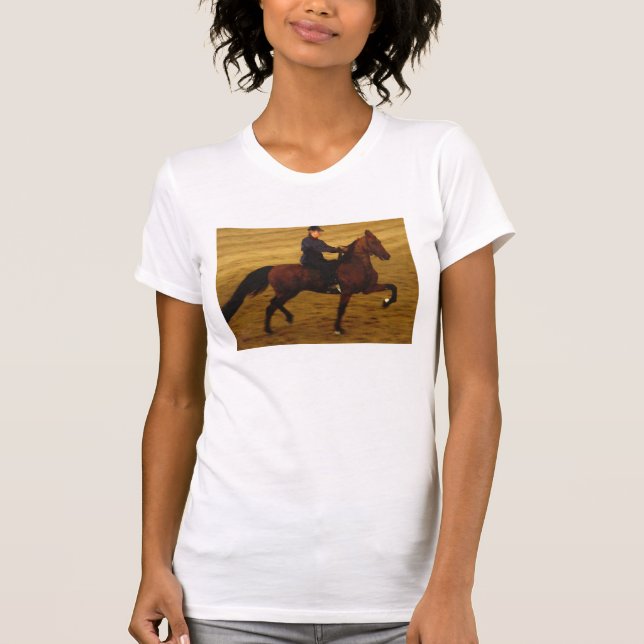 Saddlebed Pferd T - Shirt (Vorderseite)