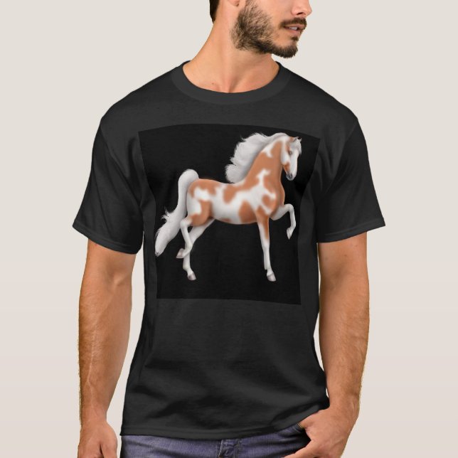 Saddlebred Farben-Pferdedunkelheits-T - Shirt (Vorderseite)
