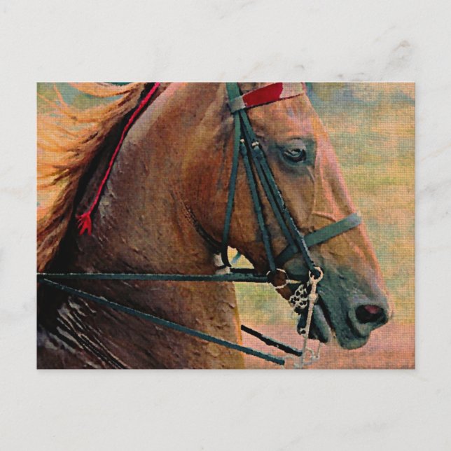 Saddlebred-Imitate-Malerei Postkarte (Vorderseite)