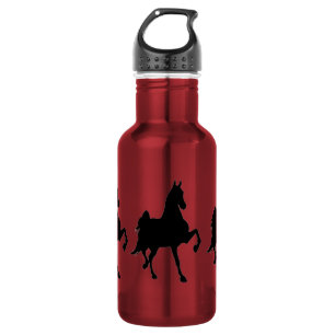 Saddlebred PferdeSilhouette Trinkflasche