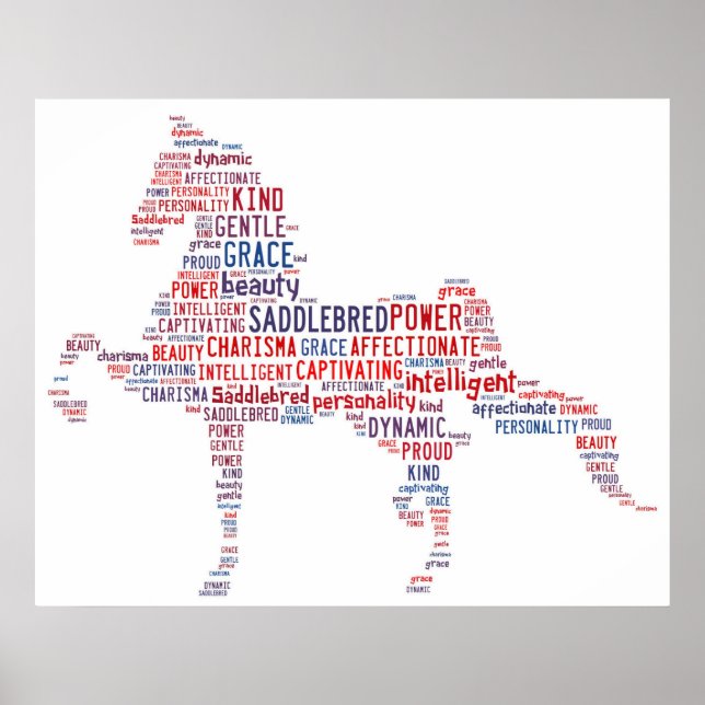 Saddlebred Poster (Vorne)