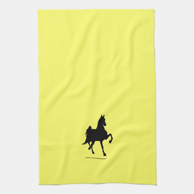 Saddlebred Silhouette Handtuch (Vertikal)