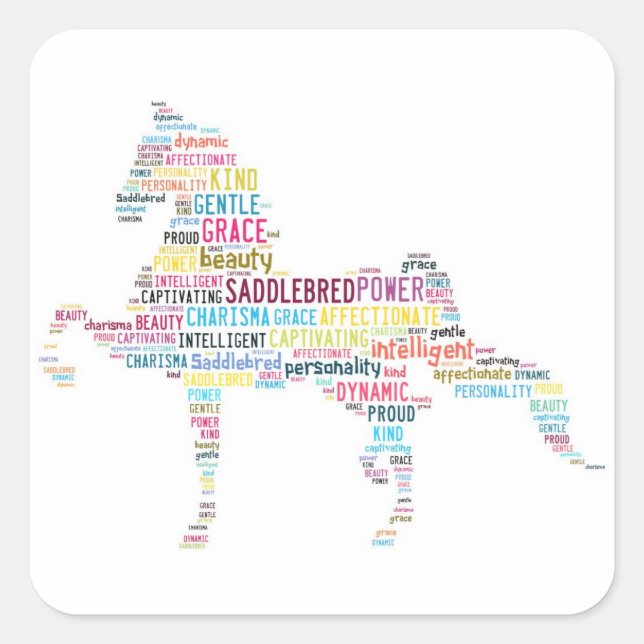 Saddlebred Sticker (Vorderseite)