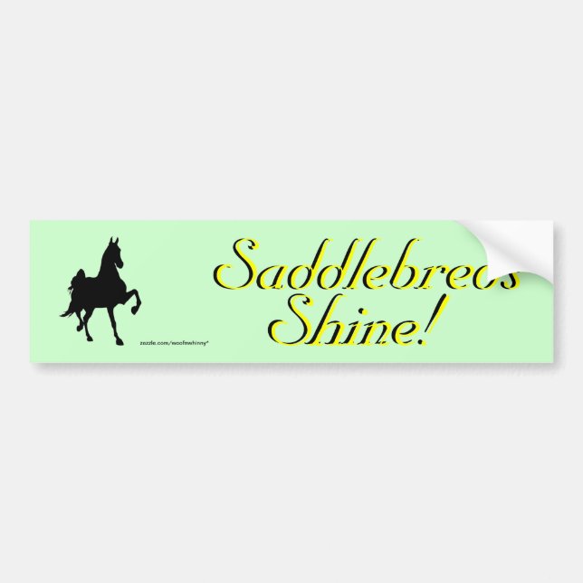 Saddlebreds Autoaufkleber (Vorne)