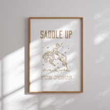 Saddup für Jesus Western Cowgirl Christlich