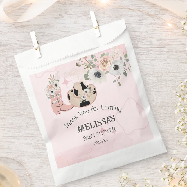 Saddup Moderne Western Cowgirl Vielen Dank Geschenktütchen (Von Creator hochgeladen)