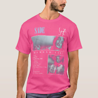 Sade Diamond Vintag Singer Tour Konzert T-Shirt