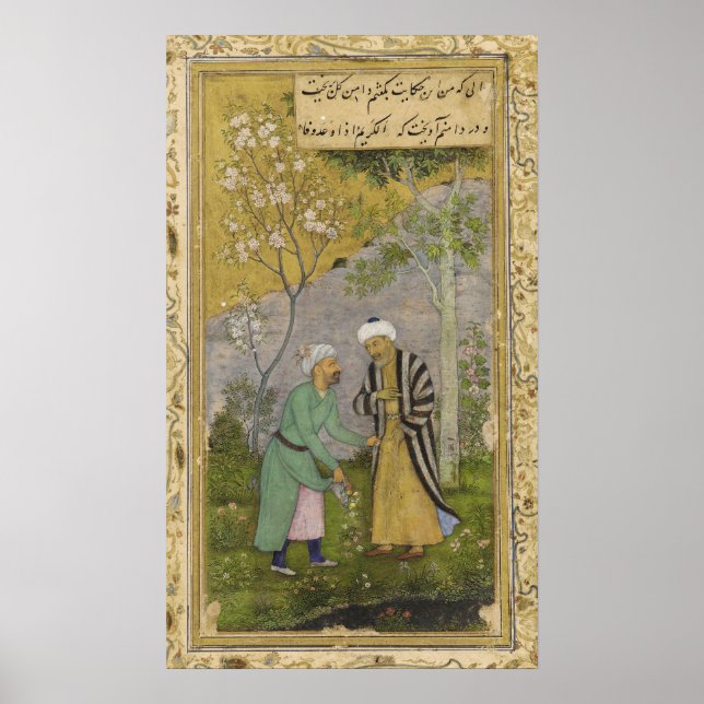 Sadi im Garten der Rose Poster (Vorne)