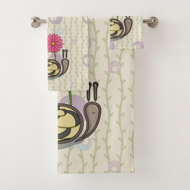 Sadie das Schnecke-Tuch-Set Badhandtuch Set (Insitu)