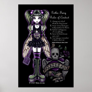Sadie Gothic Fee Rules of Conduct Poster