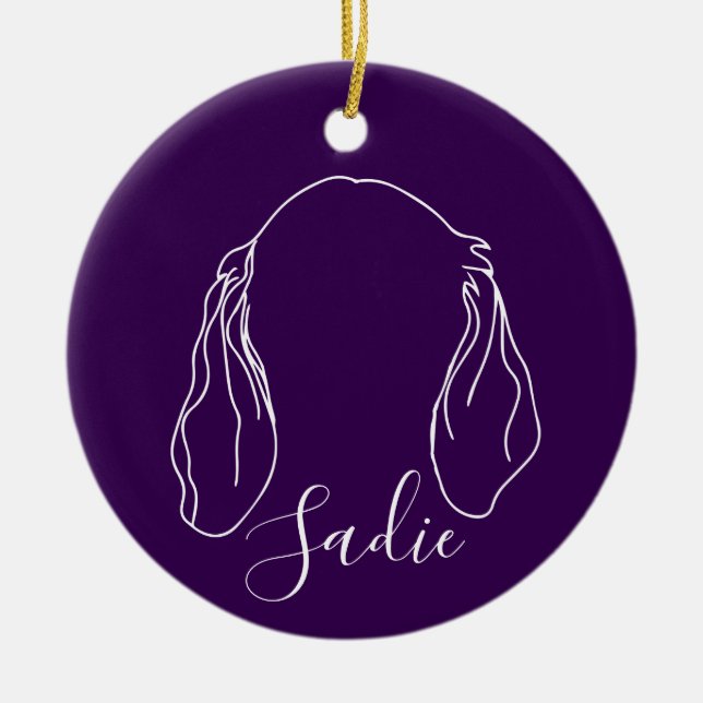 Sadie Ornament (Paw Prints) (Vorne)