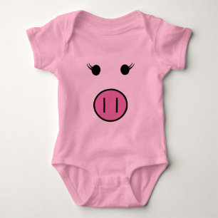 Sadie the Pink Pig ~ Niedlich Girly Kawaii Baby Strampler