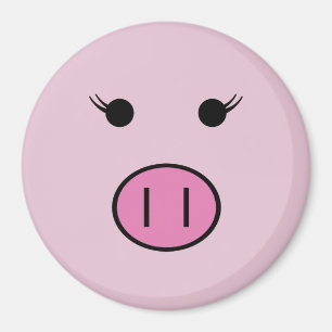 Sadie the Pink Pig ~ Niedlich Girly Kawaii Magnet