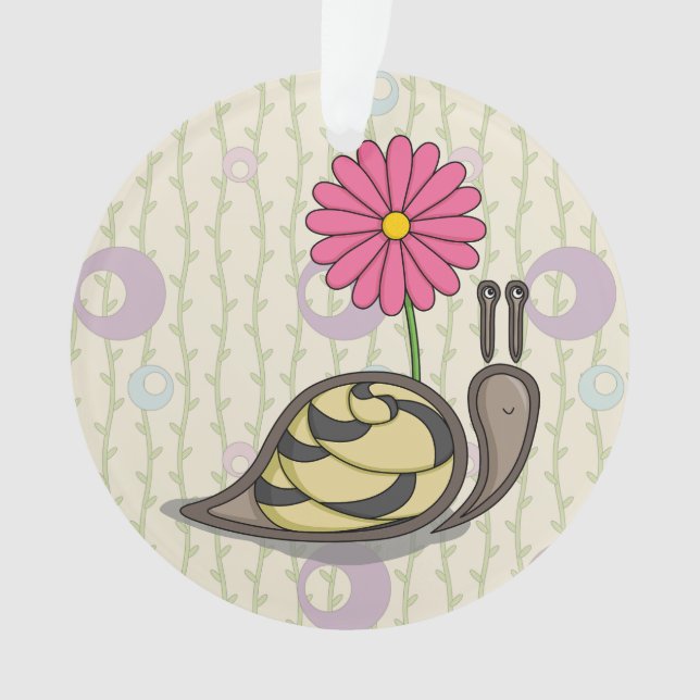 Sadie the Snail Acrylic Ornament (Vorderseite)