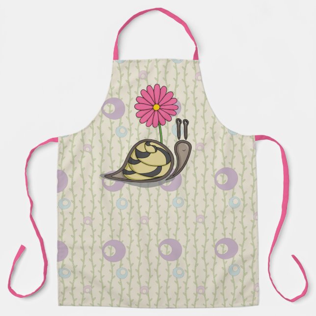 Sadie the Snail All-over Print Schürze (Vorderseite)