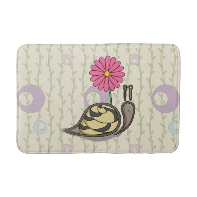 Sadie the Snail Bath Mat Badematte (Vorderseite)