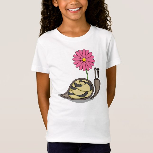 Sadie the Snail Kid's and Baby Shirt (Vorderseite)