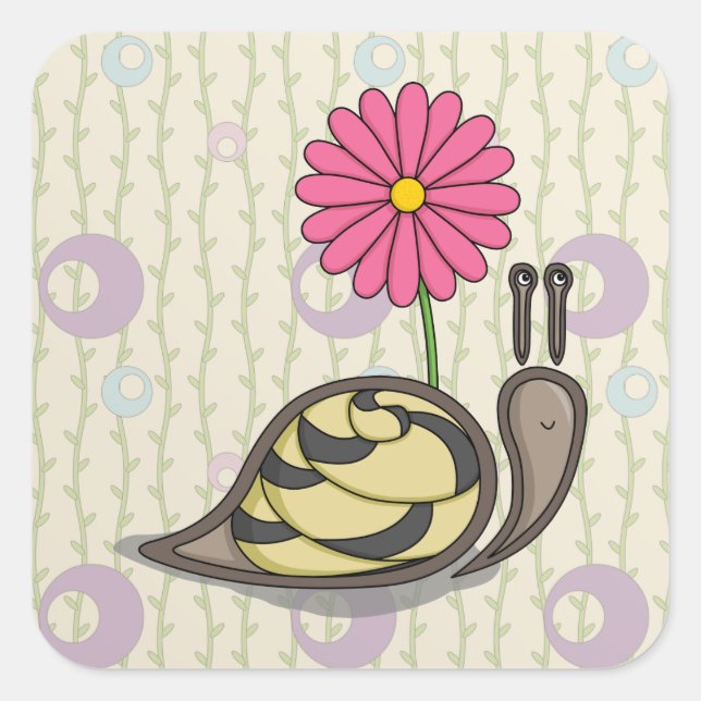 Sadie the Snail Sticker (Vorderseite)
