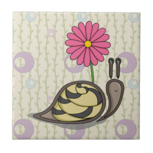 Sadie the Snail Tile Fliese