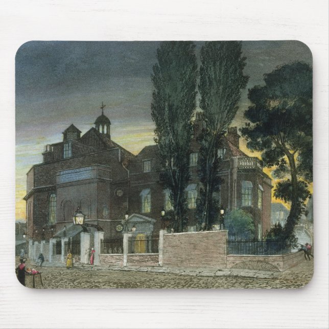 Sadlers Brunnen, 1826 (farbiger Stich) Mousepad (Vorne)