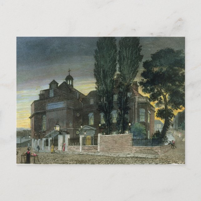 Sadler's Wells, 1826 (farbige Gravur) Postkarte (Vorderseite)