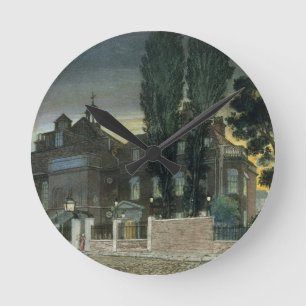 Sadler's Wells, 1826 (farbige Gravur) Runde Wanduhr