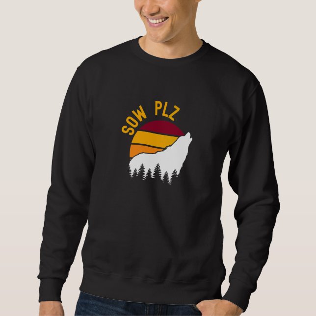 Säe Plz Retro Mmorpg Gaming Sweatshirt (Vorderseite)
