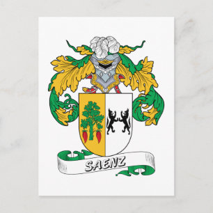 Saenz Familienwappen Postkarte