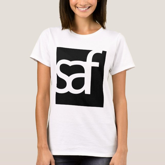SAF-Logo T (Front u. Rückseite) T-Shirt (Vorderseite)