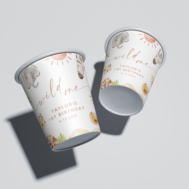 SAFARI 1. Geburtstag Party Pappbecher (Von Creator hochgeladen)