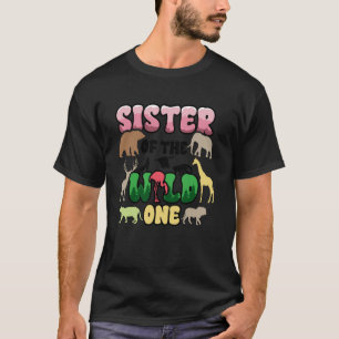 Safari 1. Geburtstag Schwester des Wilden Zoo Jung T-Shirt