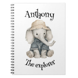 Safari-Abenteuer Babys   Süße Wasserfarben-Tiere Notizblock