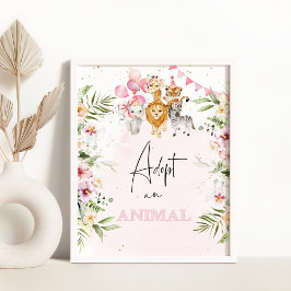 Safari adoptierte einen guten Geburtstag Poster
