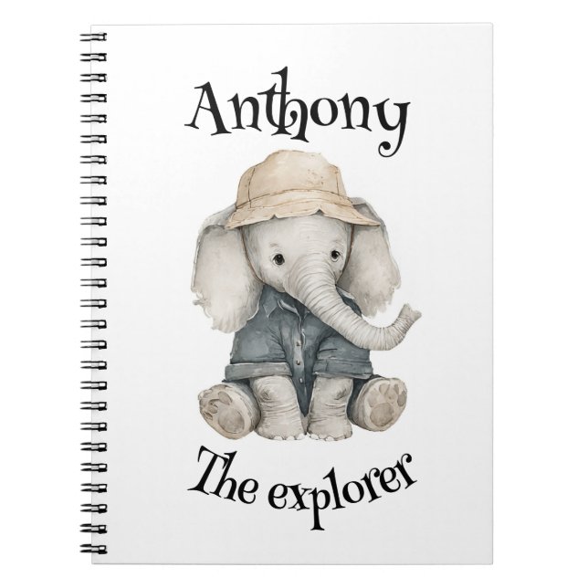 Safari Adventure Babies | Cute Watercolour Animals Notizblock (Vorderseite)